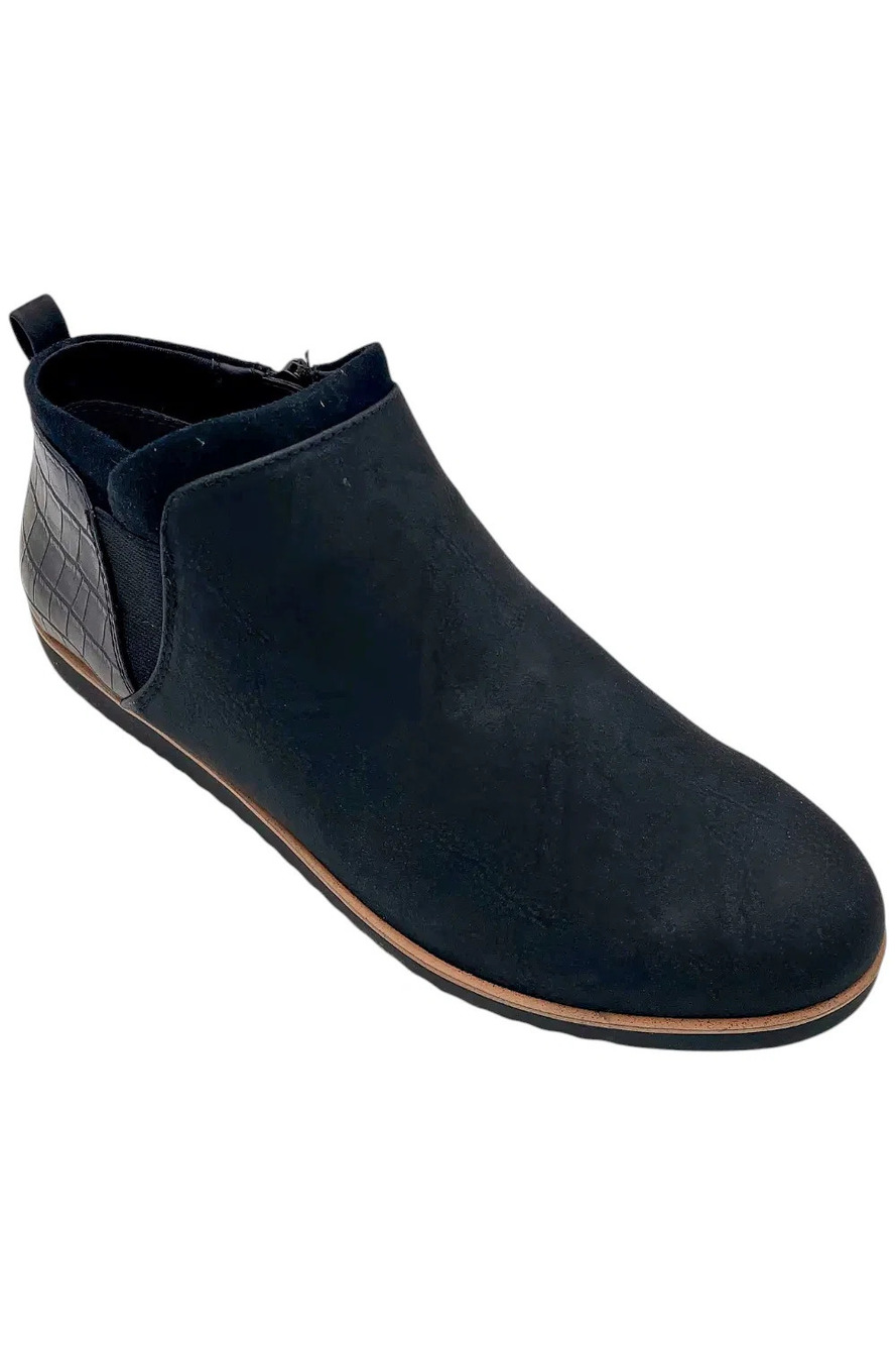 LifeStride Women's Zion Bootie Black Gator - Medium